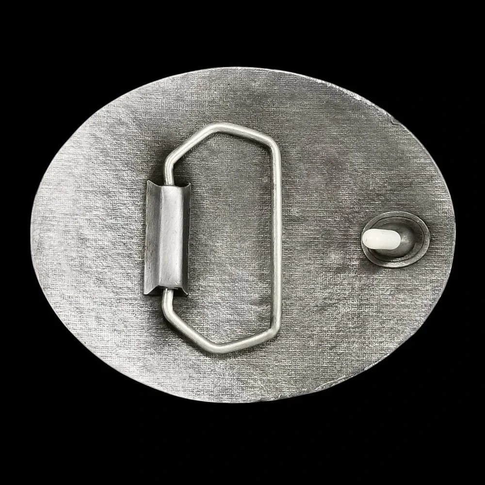 Belt Buckle Eisenhower Center Abilene Kansas Buffalo Head‎ Oval Vintage